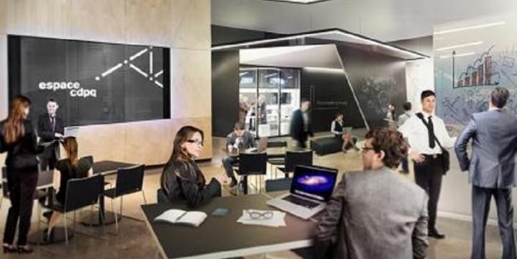 Image de l’aire de collaboration de l’Espace CDPQ